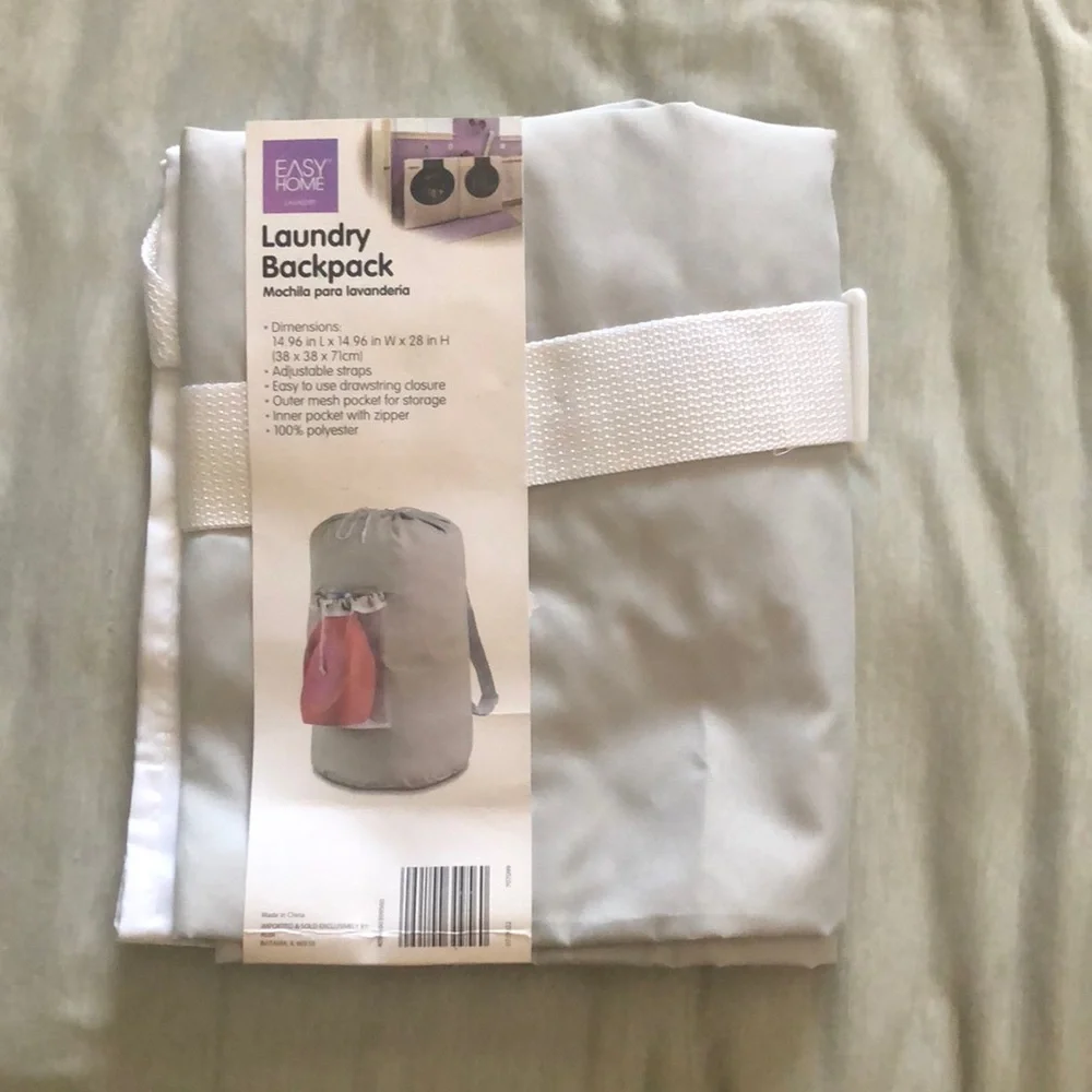 Gray Laundry Backpack